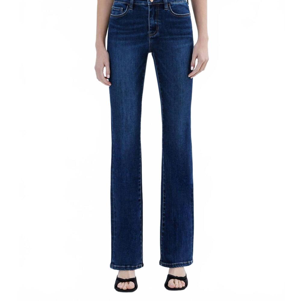NEW LOVERVET pippa tummy control high rise bootcut jeans in medium denim